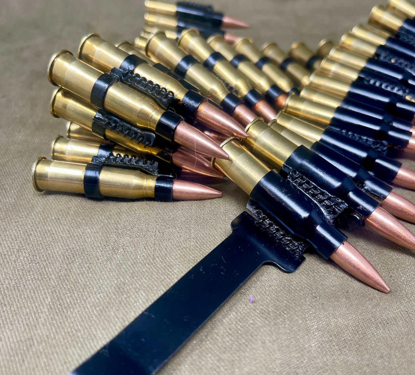 Original Russian Maxim Ammunition box . With 50 x INERT 7.62x54 Round