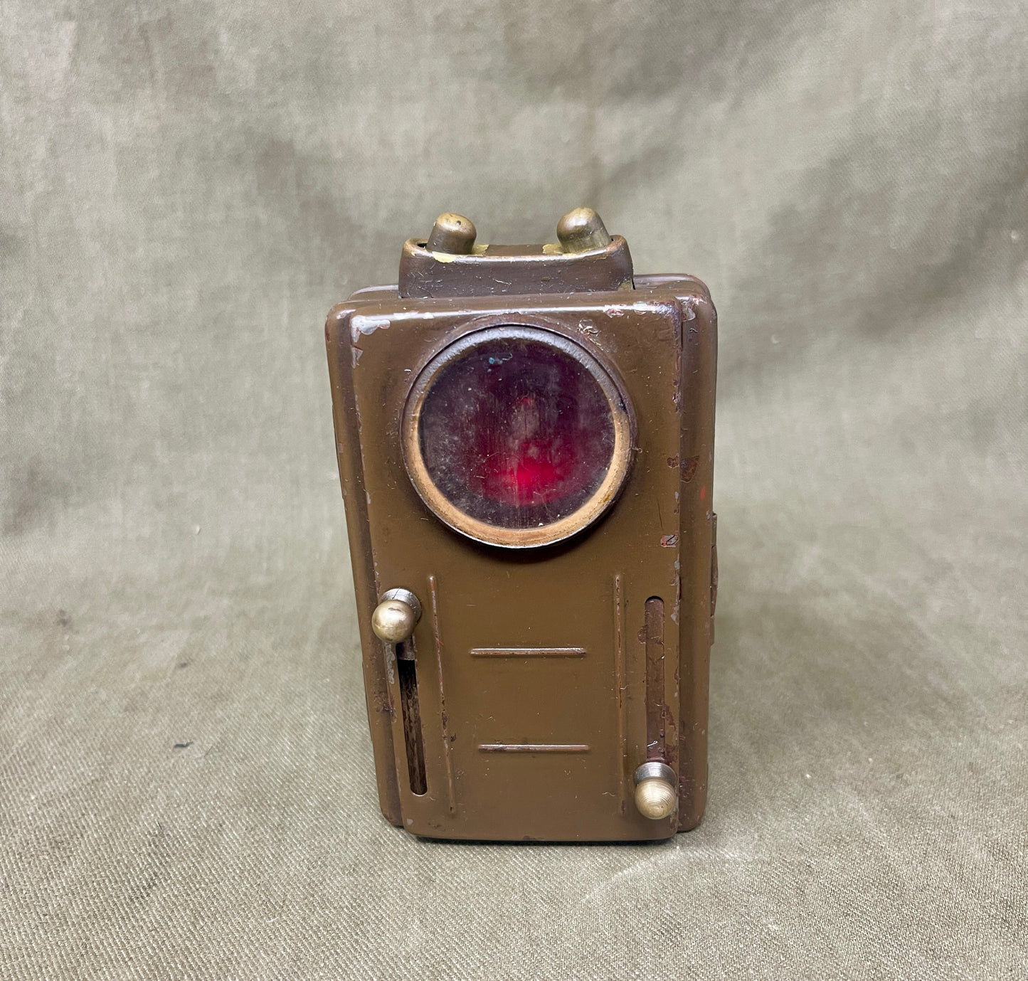 World War II British Army Lamp Electric No. 4 – D.B. Ltd Original