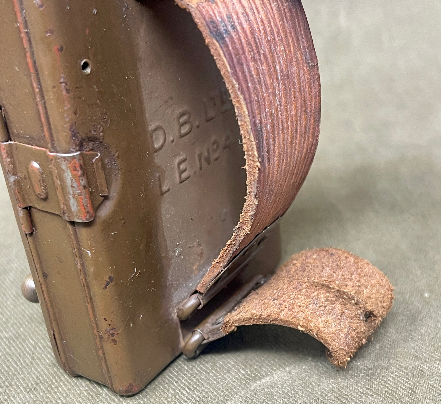 World War II British Army Lamp Electric No. 4 – D.B. Ltd Original