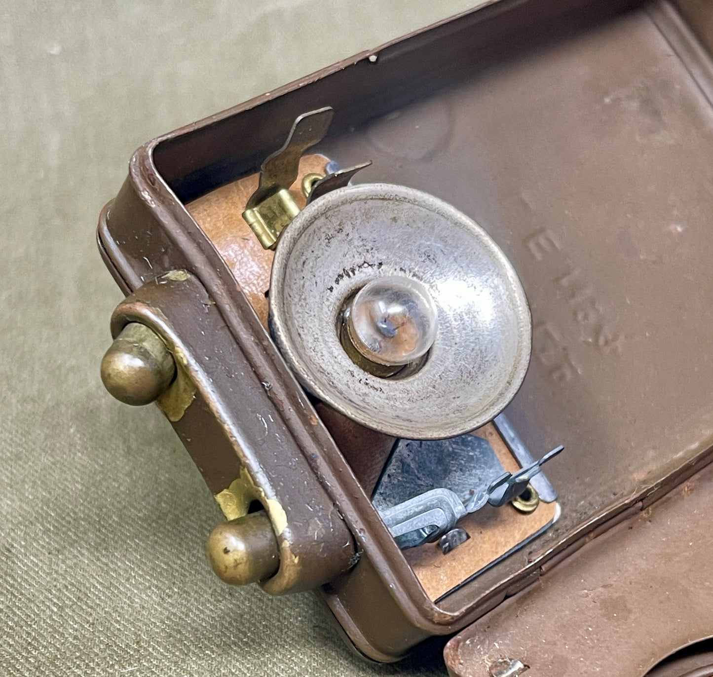 World War II British Army Lamp Electric No. 4 – D.B. Ltd Original