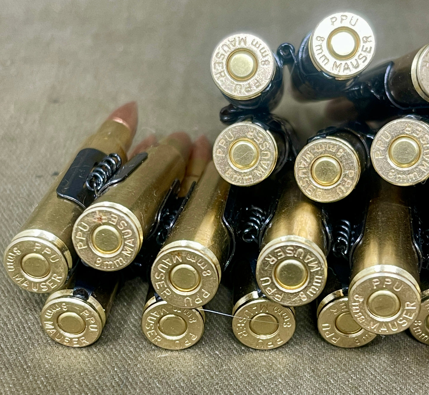 7.92x57 Inert MG34/MG42 Machine Gun Belt – 54 Rounds with Starter Tab