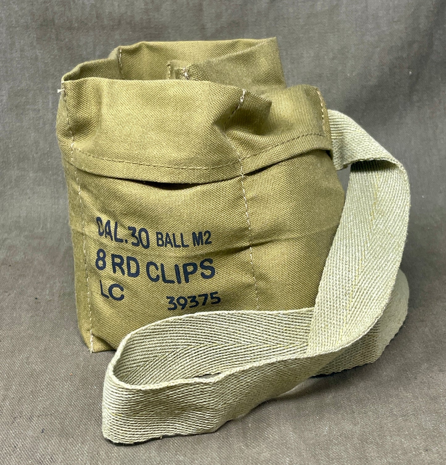 Reproduction Cal .30 Ball M2 Bandolier with Inert .30-06 Rounds (6 × 8-Round Clips)