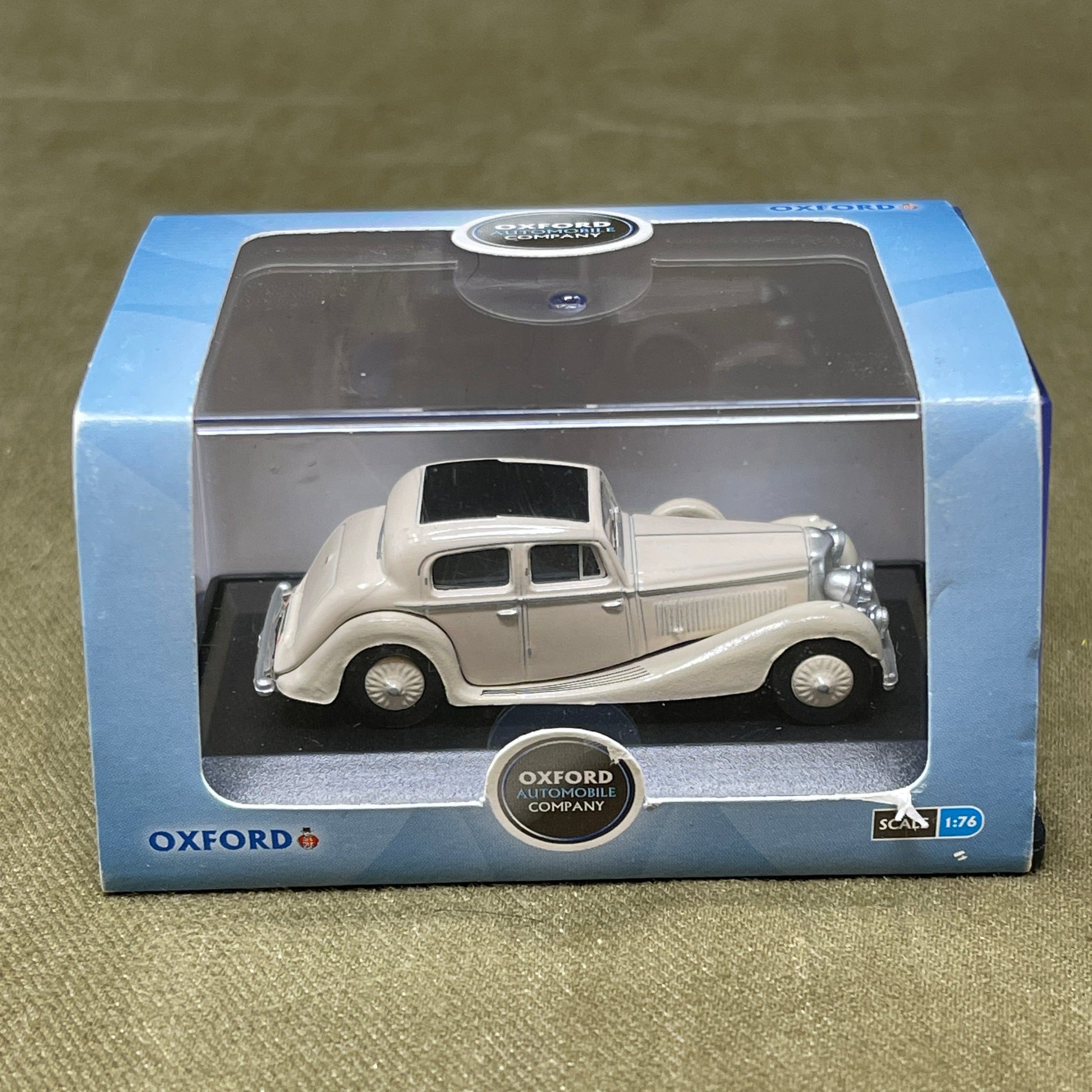 Oxford Diecast Cream Jaguar SS 2.5 Saloon - 1:76 Scale