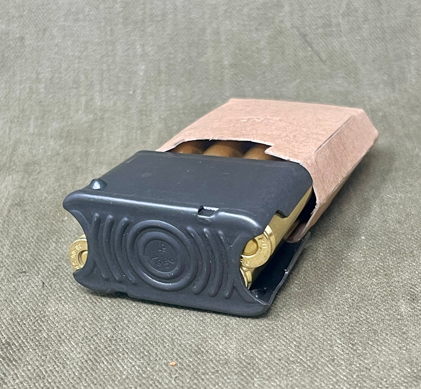 8 X Inert/ Display – .30-06 Springfield Rifle Rounds In M1 Garand Enbloc Clip INERT Primers
