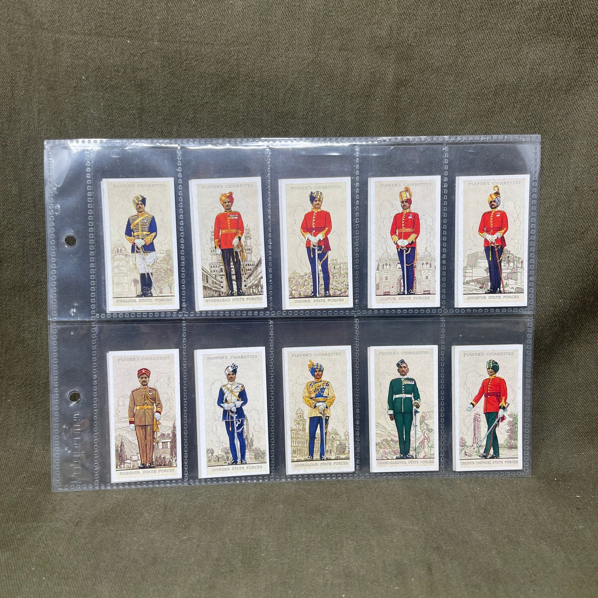 John Player & Sons Military Uniforms of the `British Empire & Overseas Cigarette Cards