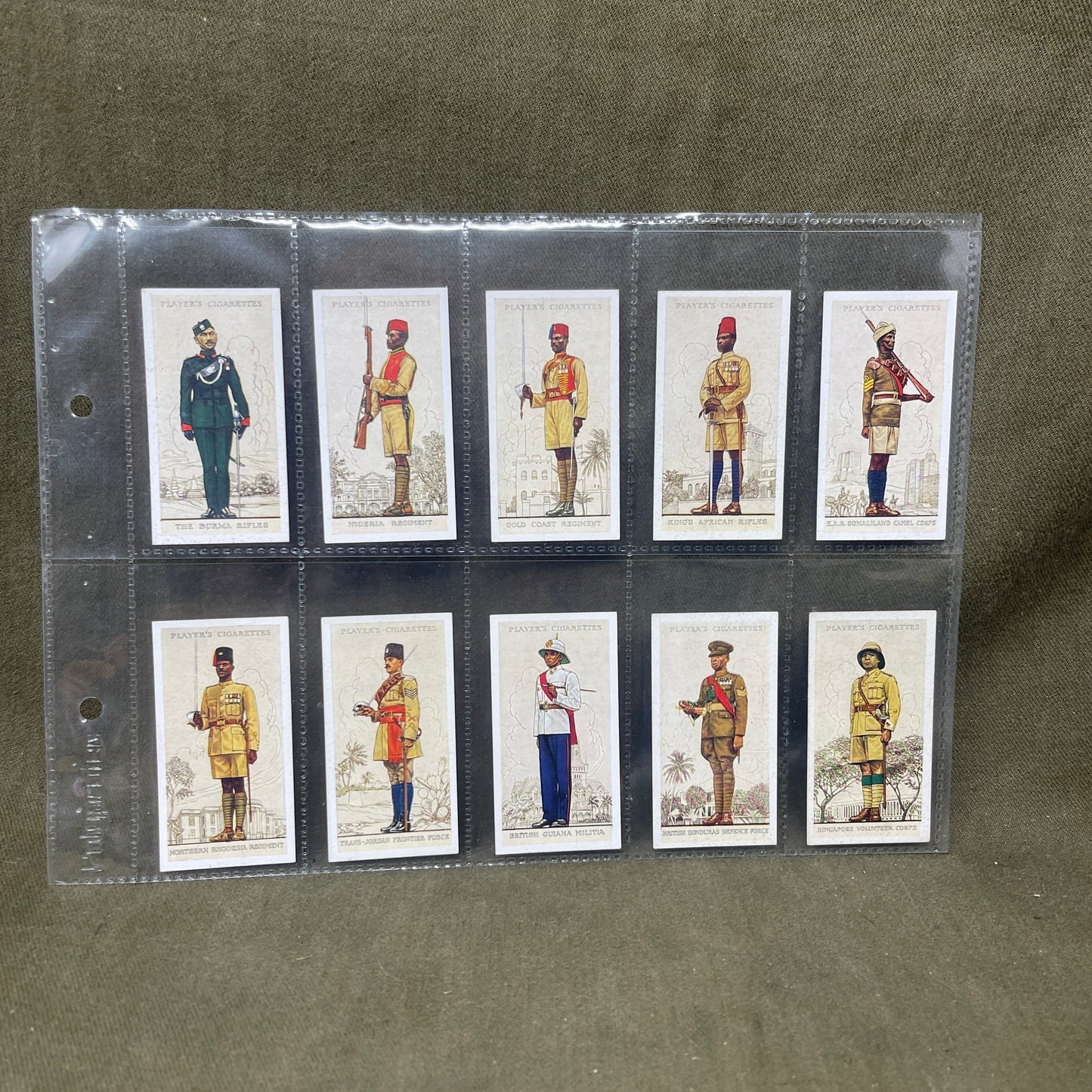 John Player & Sons Military Uniforms of the `British Empire & Overseas Cigarette Cards