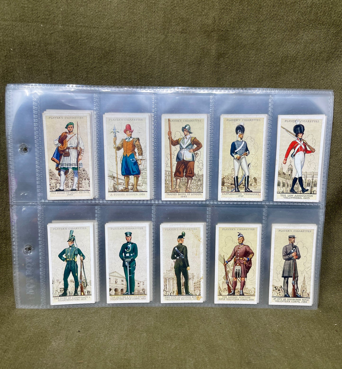 "John Player & Sons Uniforms of the Territorial Armyt  Cigarette Cards – Collectible Military Memorabilia" 