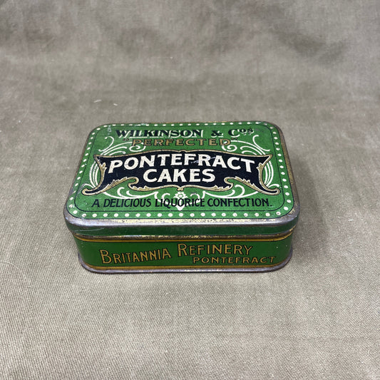 Vintage Antique Pontefract Cake Tin