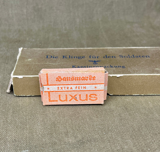 WW2 German Military Luxus Sansmarke Razor Blades – Pack of 10