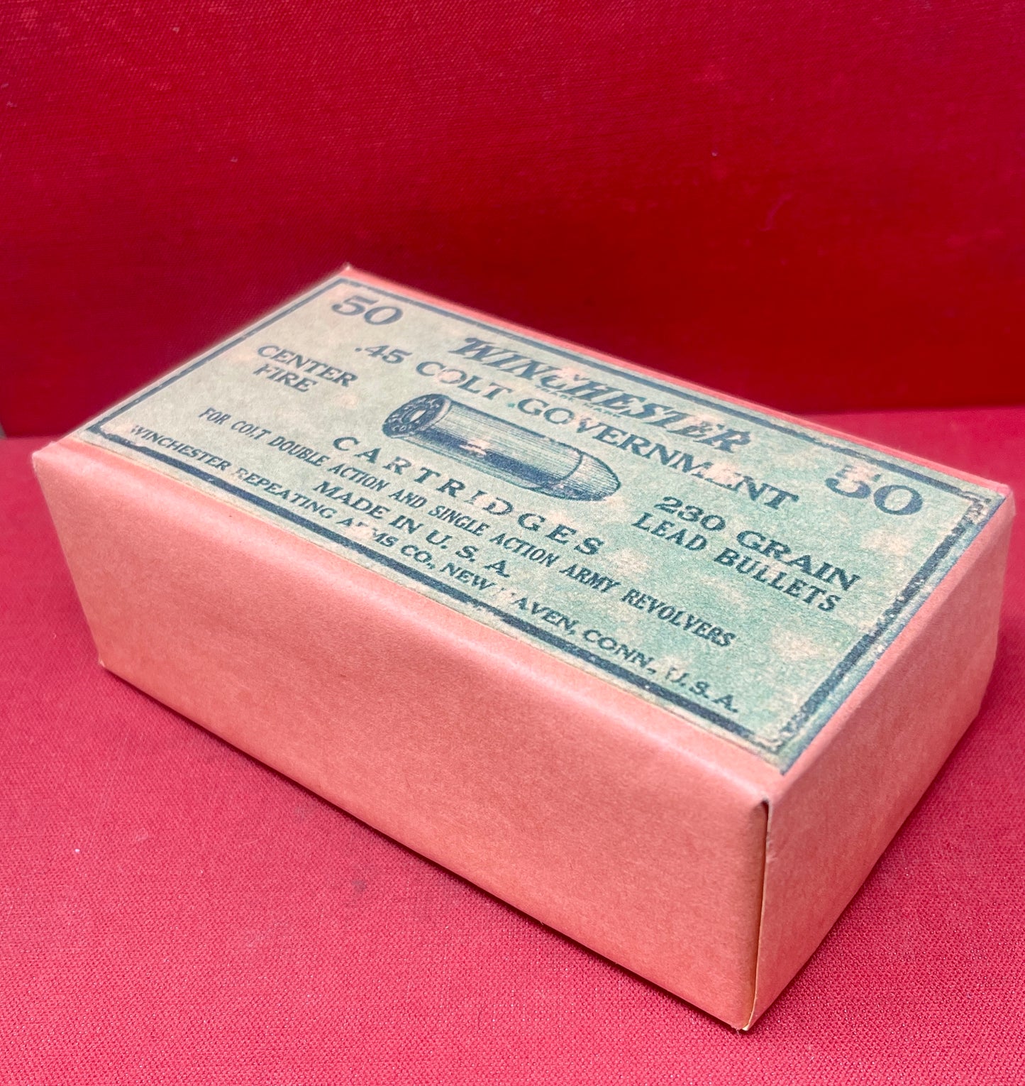 50 x INERT .45 Long Colt Round Vintage Repro Box