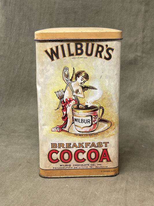 Vintage Wiburs Cocoa Tin