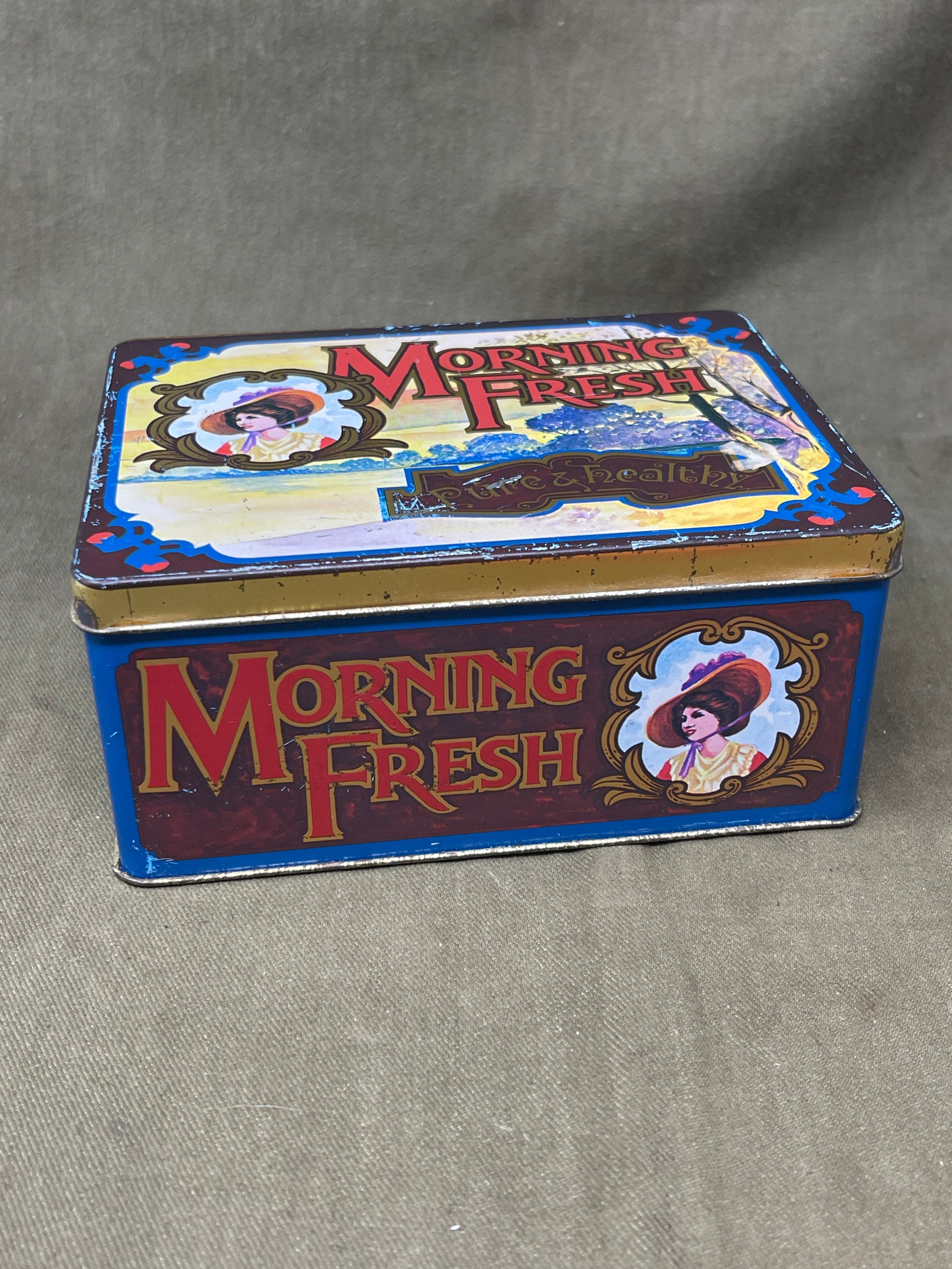 Vintage Morning Fresh Tea Tin