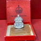 WW2 British Silver Air Raid Precautions Badge & Original box