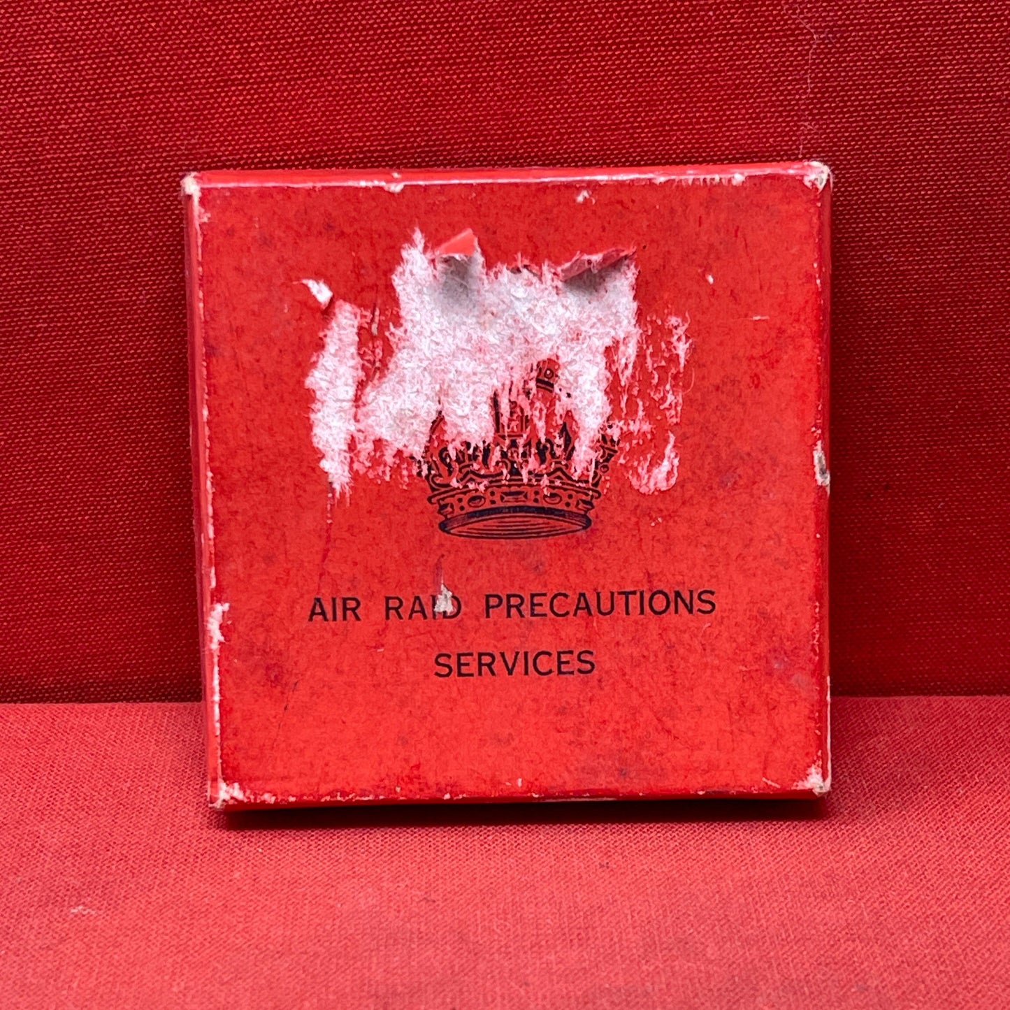 WW2 British Silver Air Raid Prevention Badge & Original box