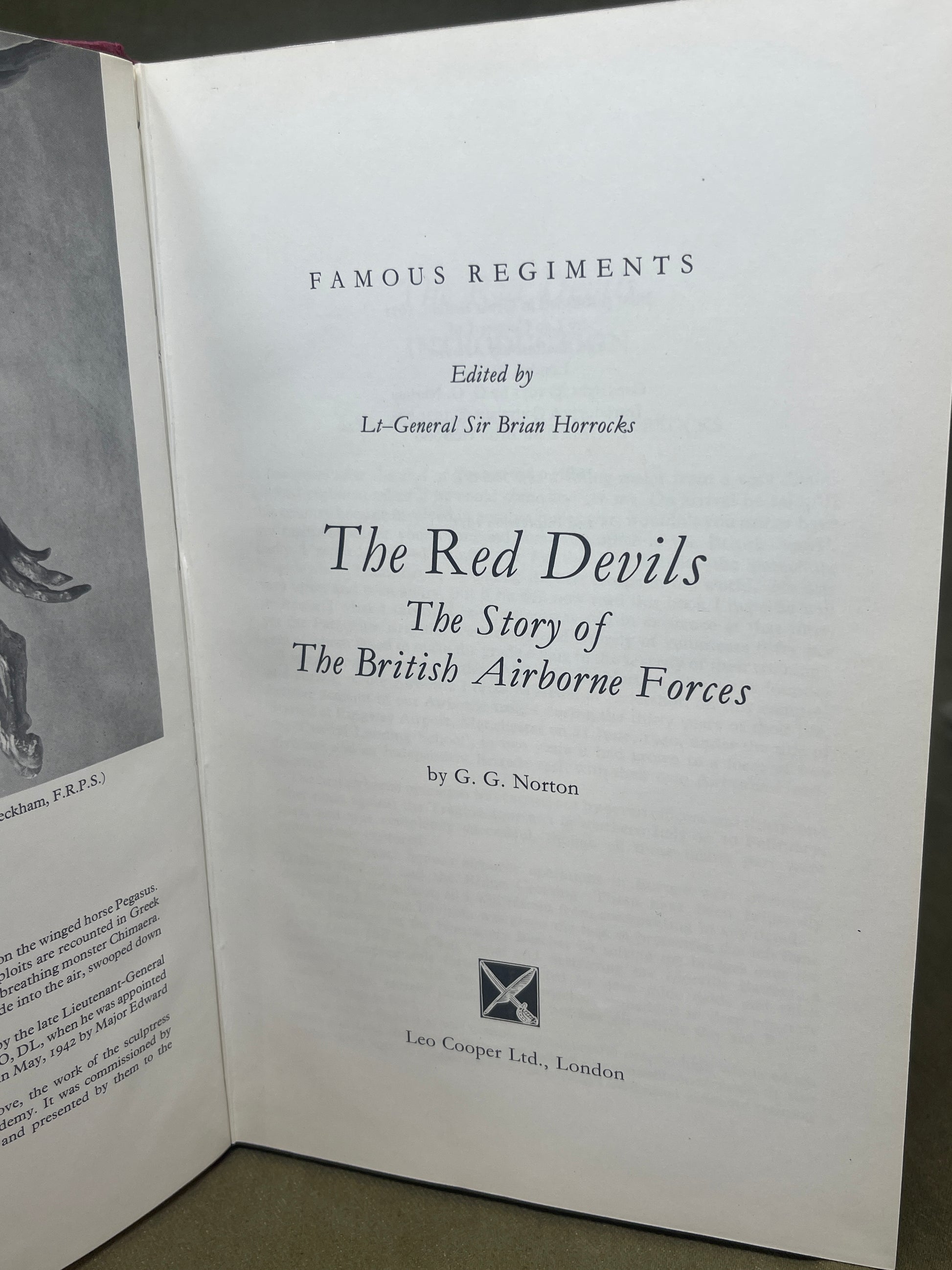 Explore "Famous Regiments: The Red Devils" by Lt-General Sir Brian Horrocks, a captivating tribute to the British Parachute Regiment. This insightful book details the regiment's history, key operations in WWII, and the bravery of the elite airborne soldiers known as the "Red Devils."