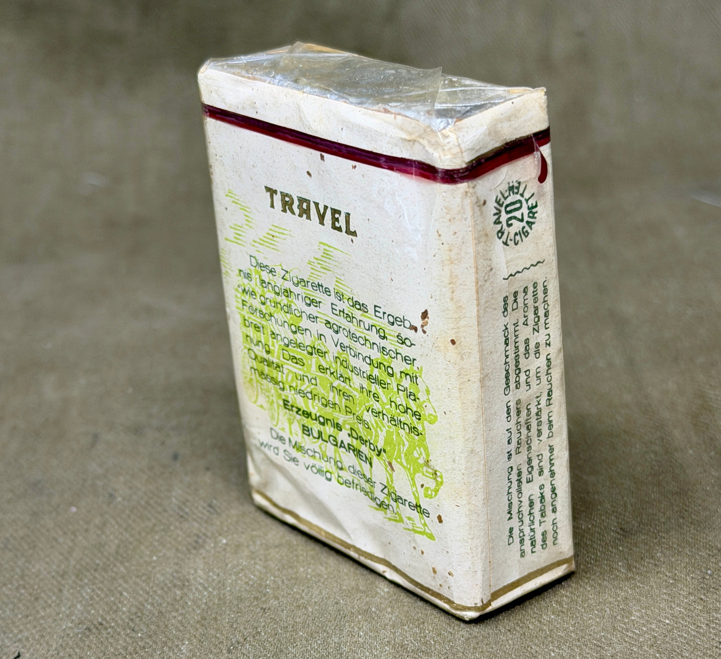 Original Sealed Bulgarian Travel Cigarettes 1944 | WWII Tobacco Packet