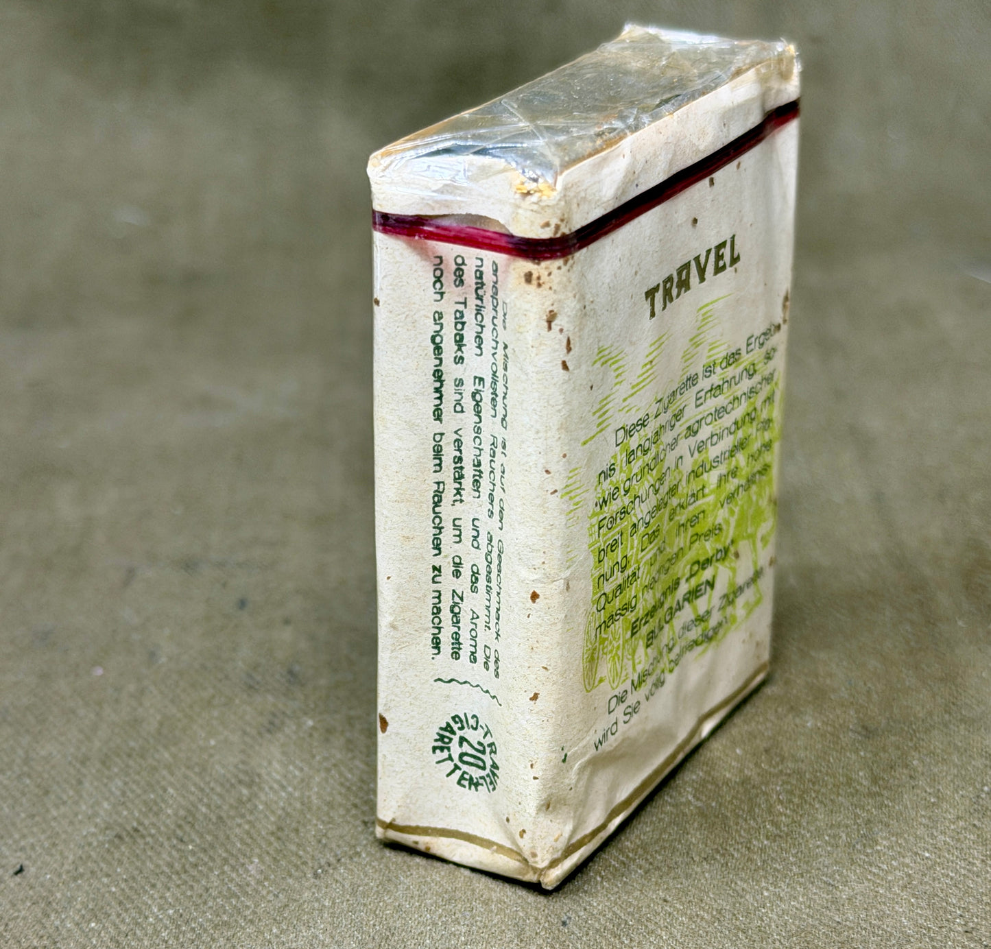 Original Sealed Bulgarian Travel Cigarettes 1944 | WWII Tobacco Packet