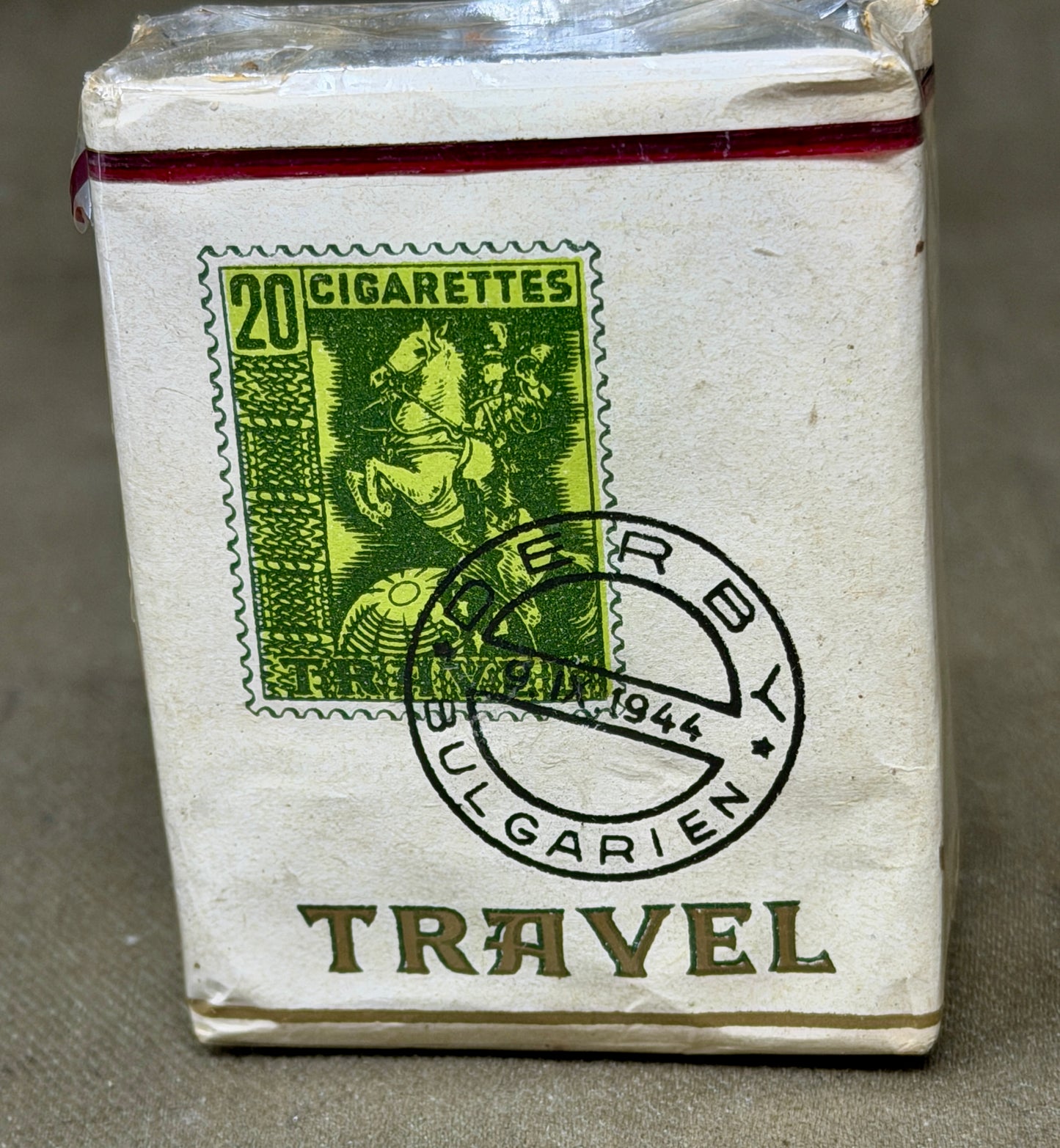 Original Sealed Bulgarian Travel Cigarettes 1944 | WWII Tobacco Packet