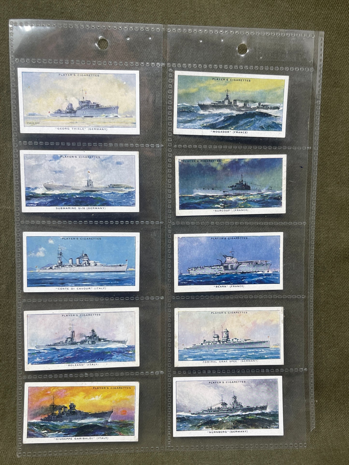 "John Player & Sons Modern Naval Craft   Cigarette Cards – Collectible Military Memorabilia"