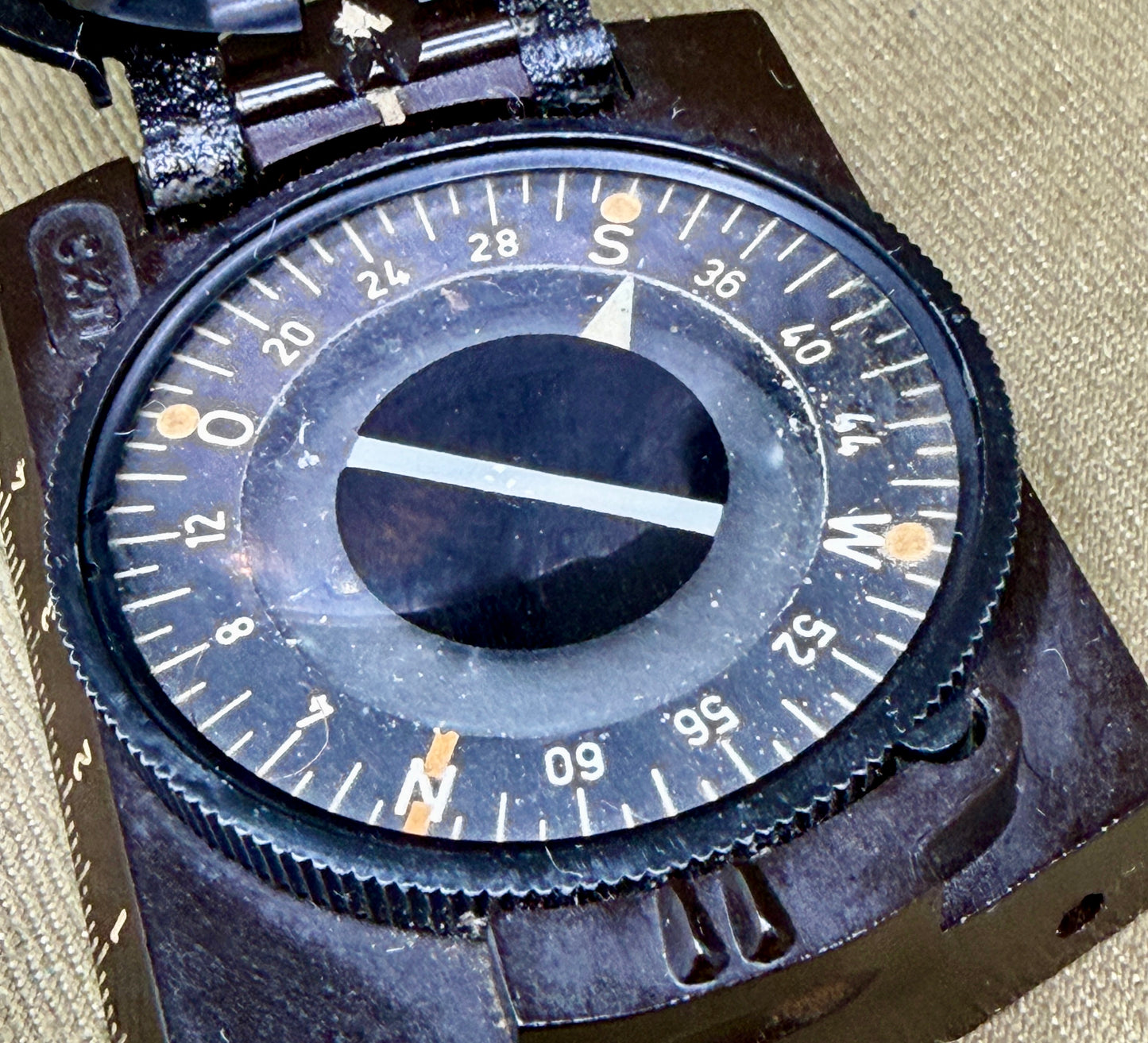 WW2 German Wehrmacht Bakelite Marching Compass – Marked CXN