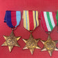 The British 1939-45 Star, the Defence Medal, and the various campaign stars are military decorations awarded to members of the British and Commonwealth armed forces for their service during World War II. Each medal and star had specific eligibility criteria and was awarded for different types of service.