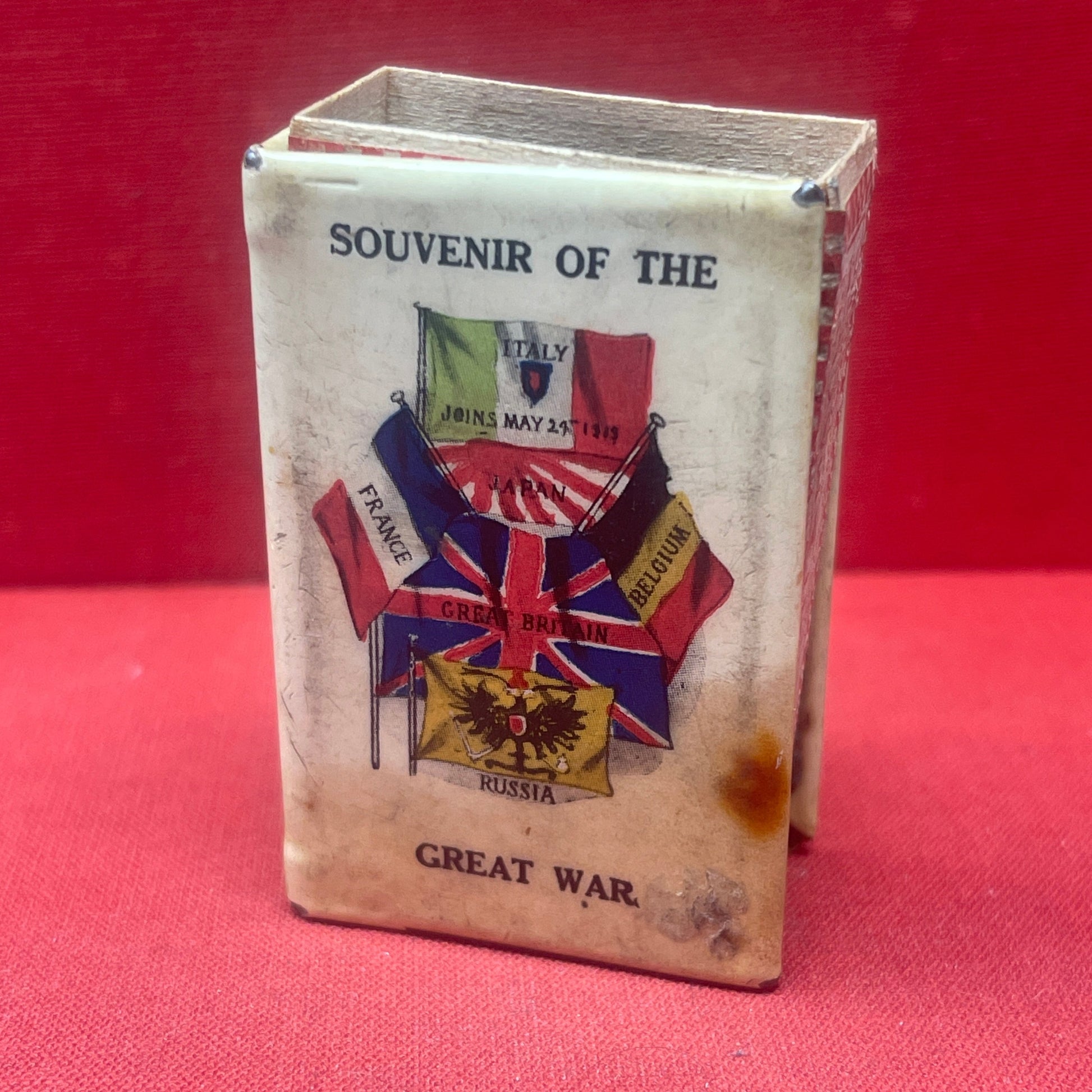  WW1 Matchbox Sleeve Souvenir Of The Great War