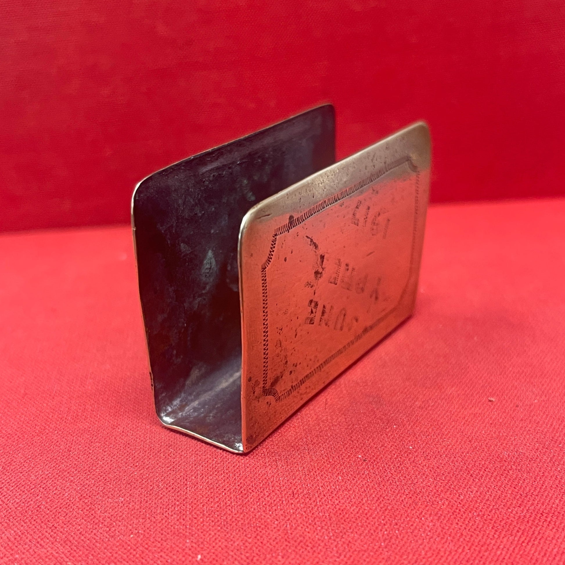  WW1  Brass Trench Art Matchbox Holder