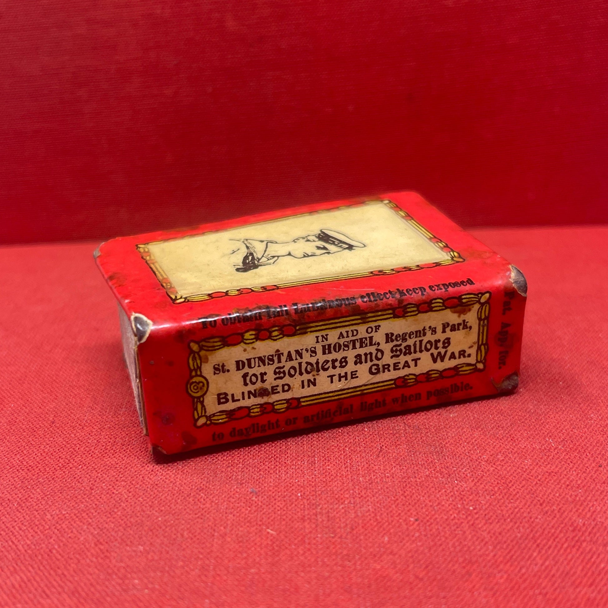 WW1  Souvenir Of The Great War Tommy Matchbox Holder