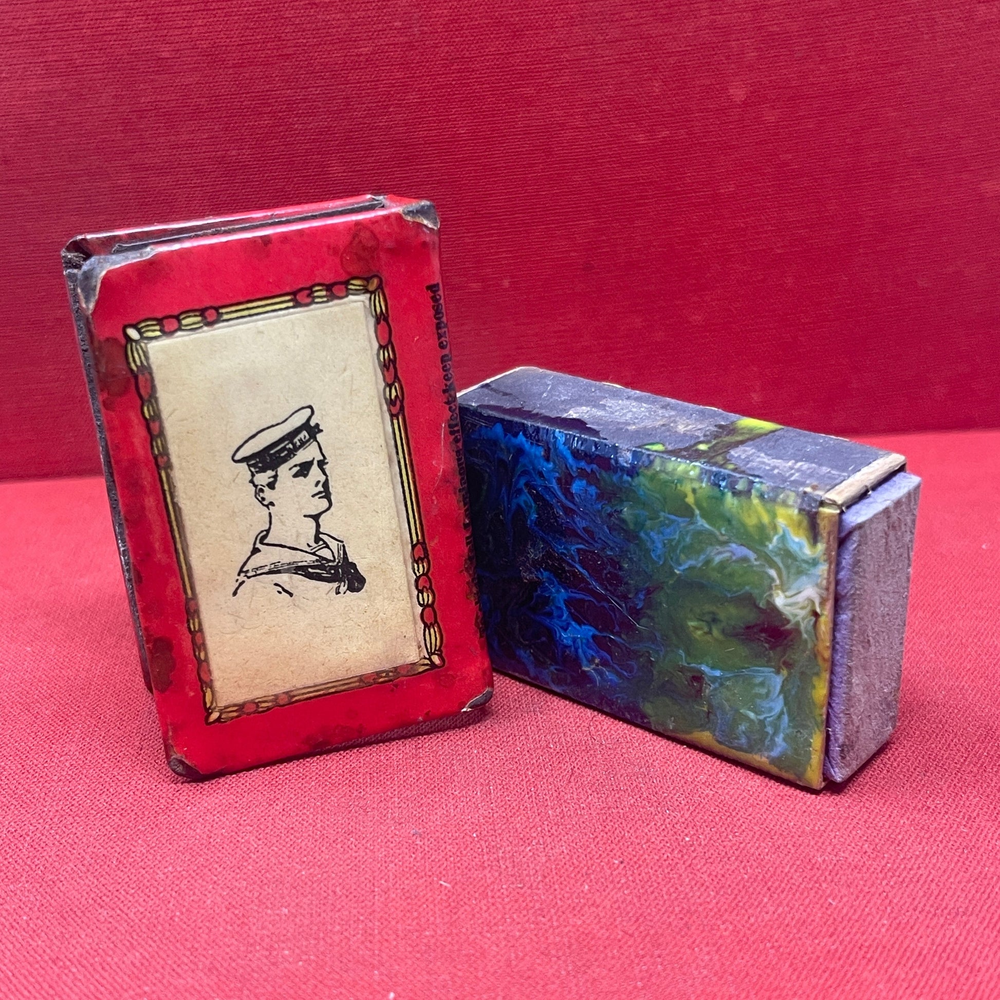 WW1  Souvenir Of The Great War Tommy Matchbox Holder