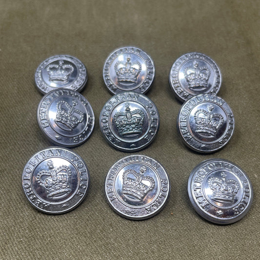 Vintage Metropolitan Police Tunic Buttons