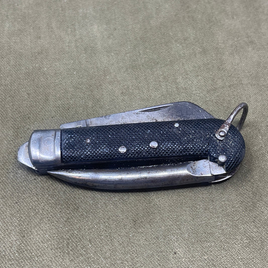WWII 1940 Sheffield Vintage Military Folding Pocket Jack Knife. Broad Arrow  Stamp - LA473111