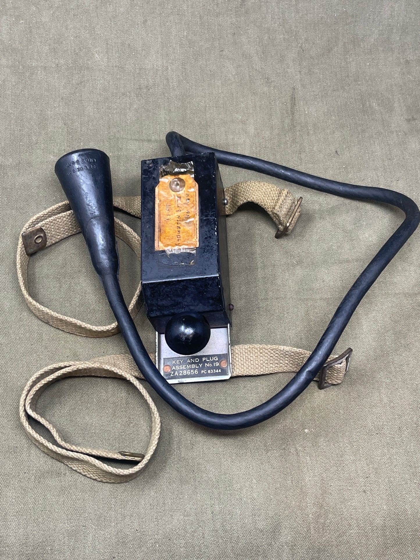 British Army Key and Plug Assembly No 19 ZA28656 