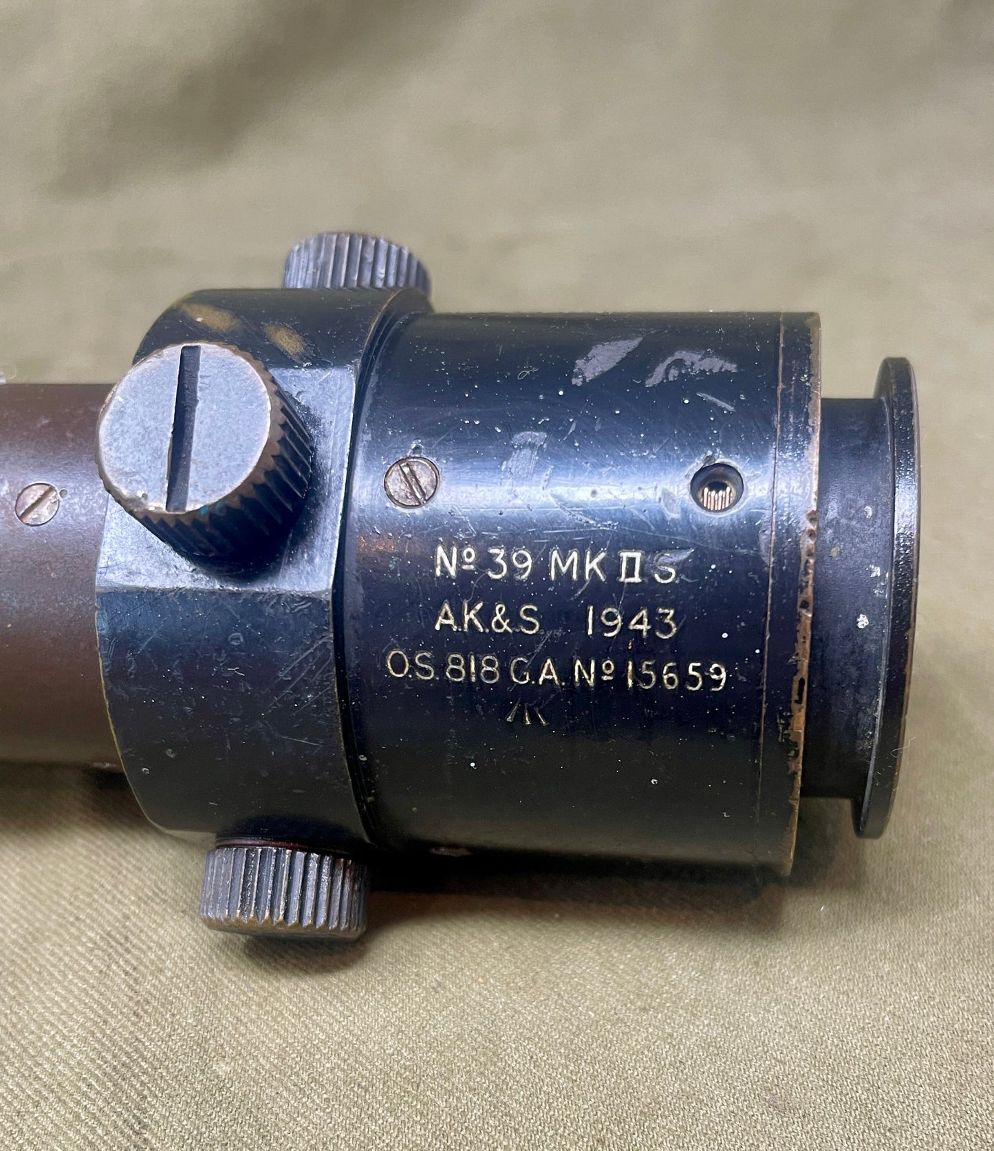 No 39 Mk II AK & S 1943 OS 818GA No 15659 Sighting Telescope ^ Pdr Anti-Tank Gun