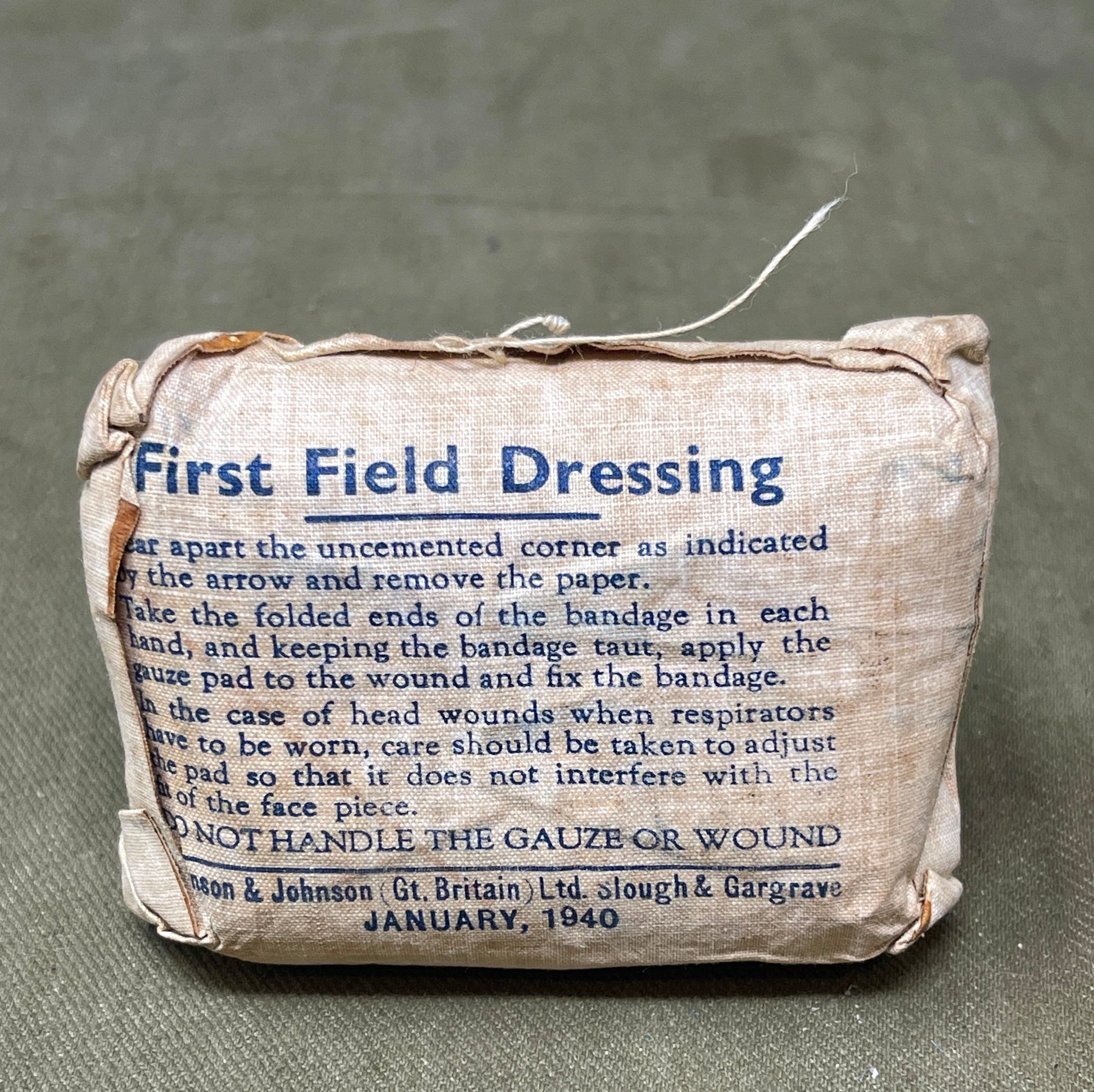 British Army issue  Shell Dressing  dated 1942.