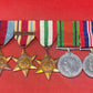 A WWII Medal Group Defence Medal, War Medal, Italy, Africa and 1939-45 Star 