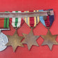 A WWII Medal Group Defence Medal, War Medal, Italy, Africa and 1939-45 Star 