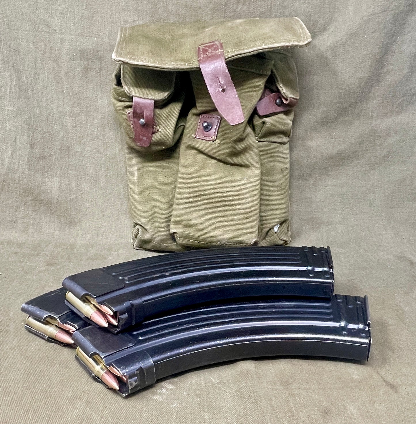 3 x 7.62x39 Original AKM Magazines with 5 INERT Rounds