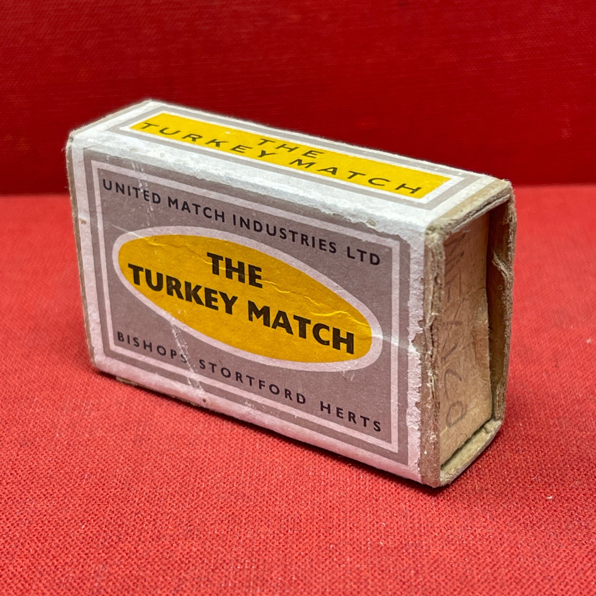 Vintage British Match Box " The Turkey Match"