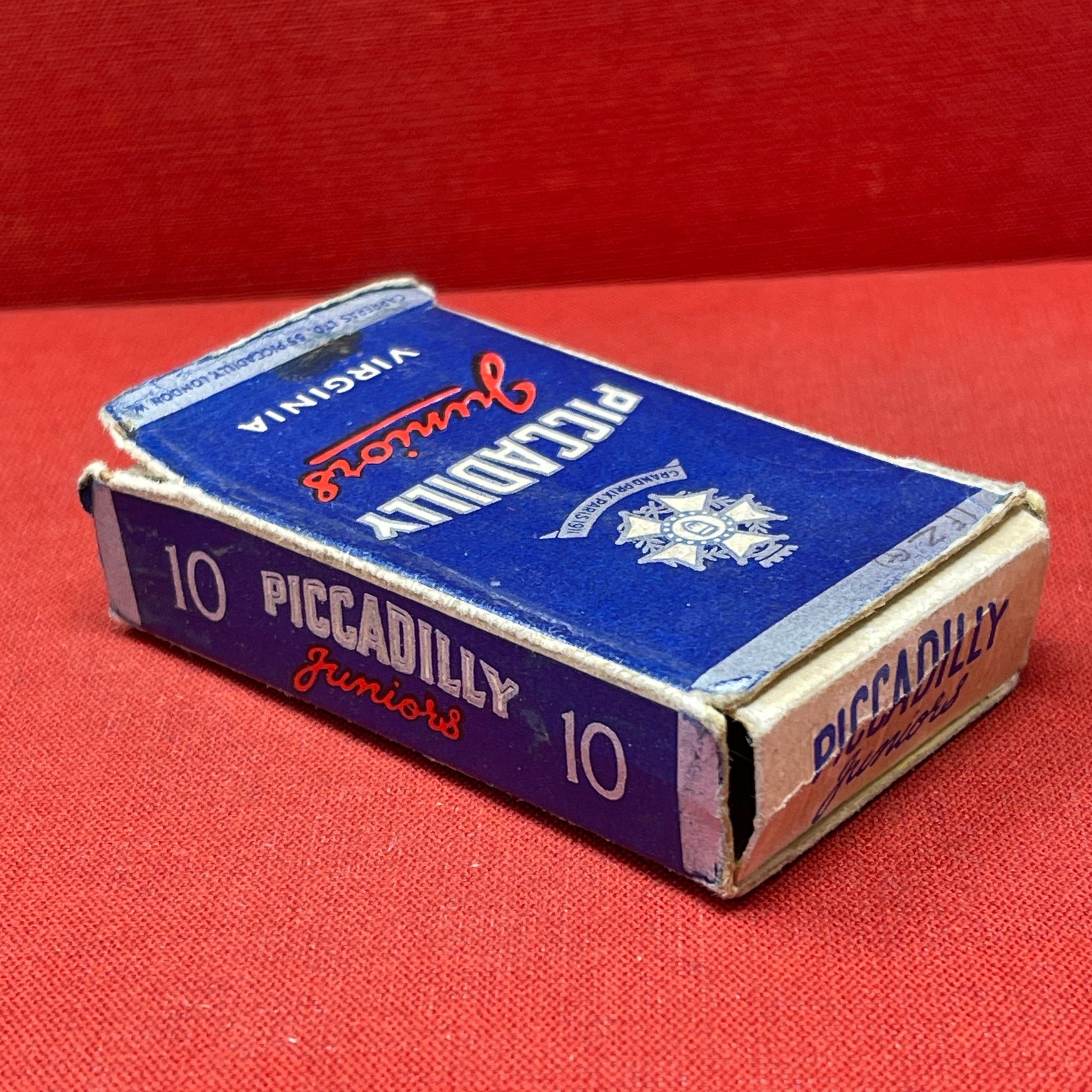 Piccadilly Juniors empty 10s cigarette packet c1940