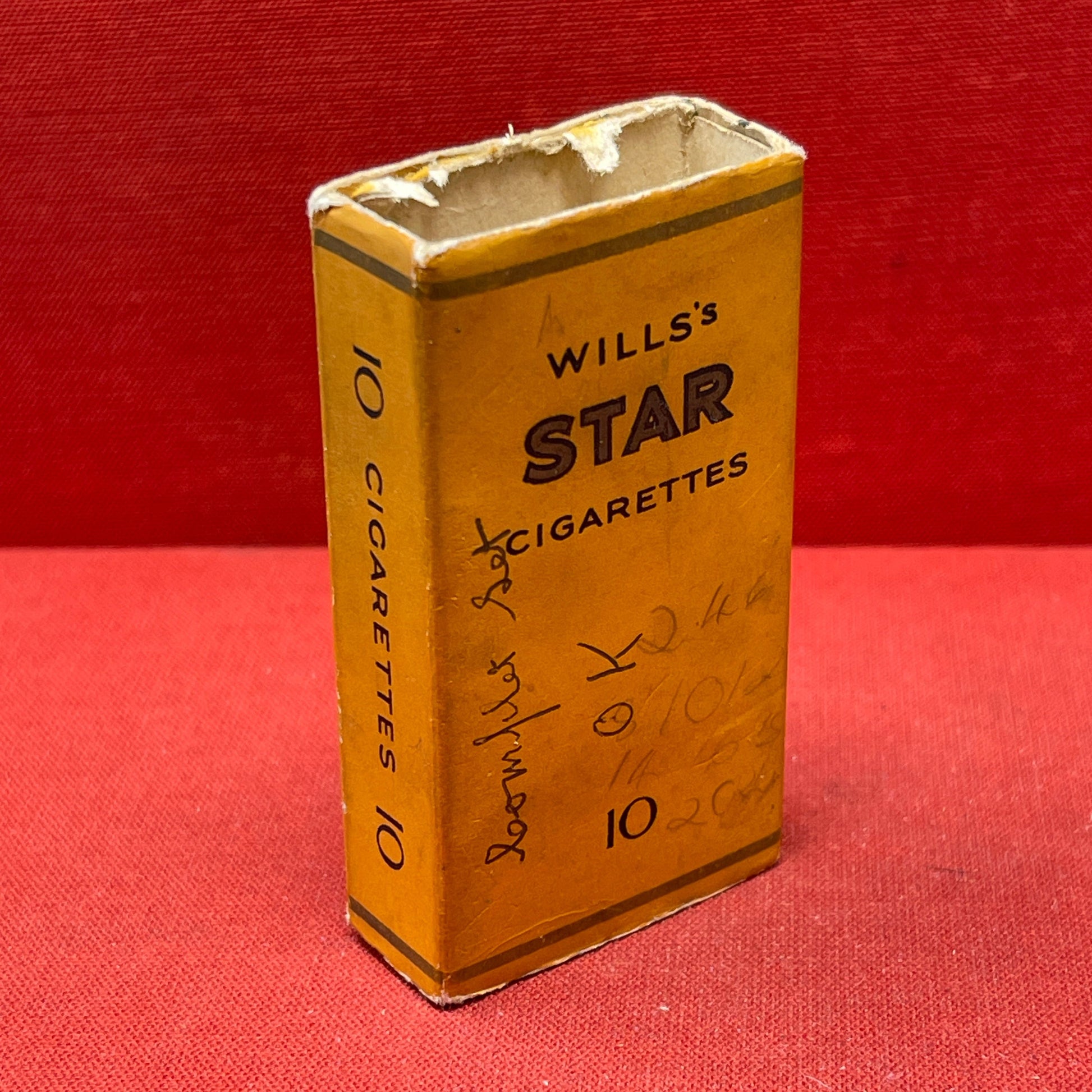 Packet of Wills Star' cigarettes by WD & HO Wills