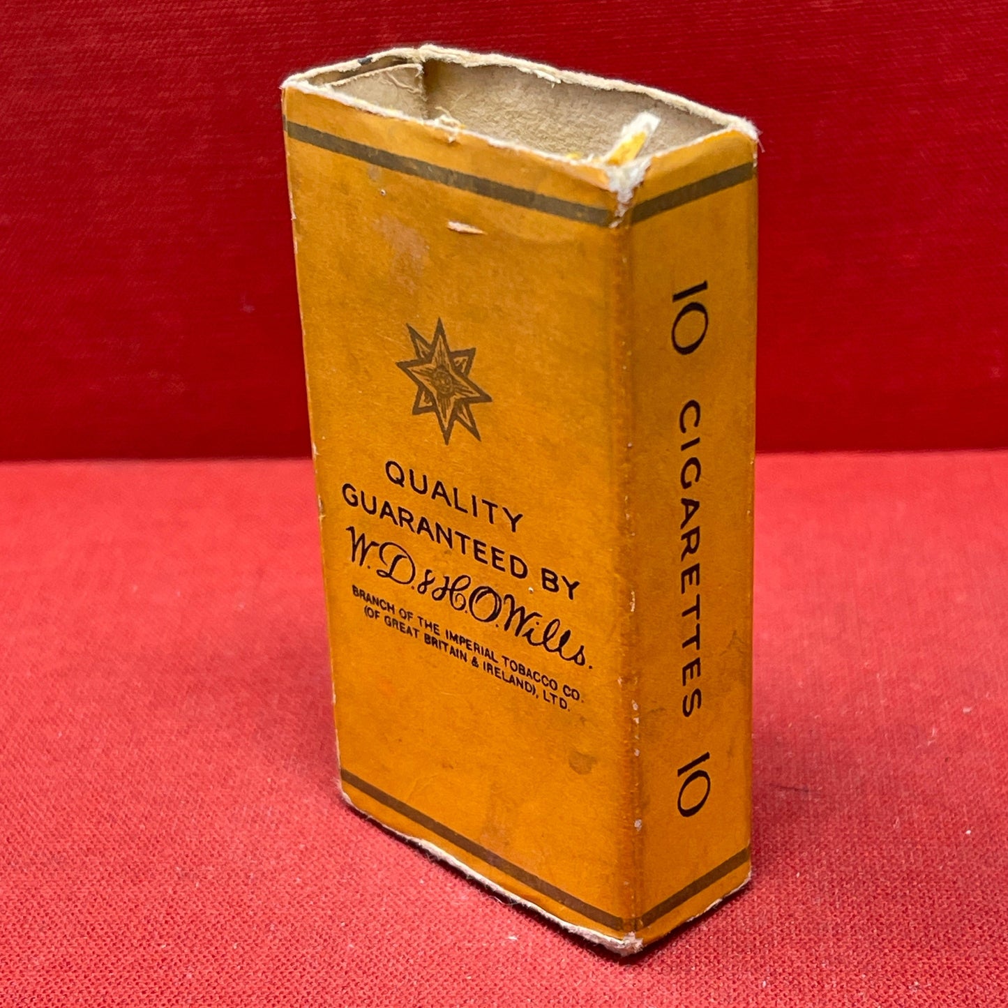 Packet of Wills Star' cigarettes by WD & HO Wills