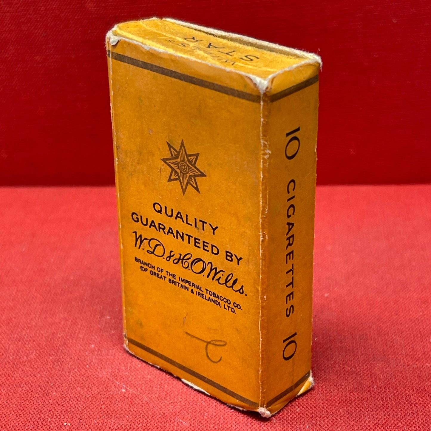 Packet of Wills Star' cigarettes by WD & HO Wills