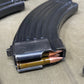 3 x 7.62x39 Original AKM Magazines in Military Pouch with 5 Inert Rounds Each Olive