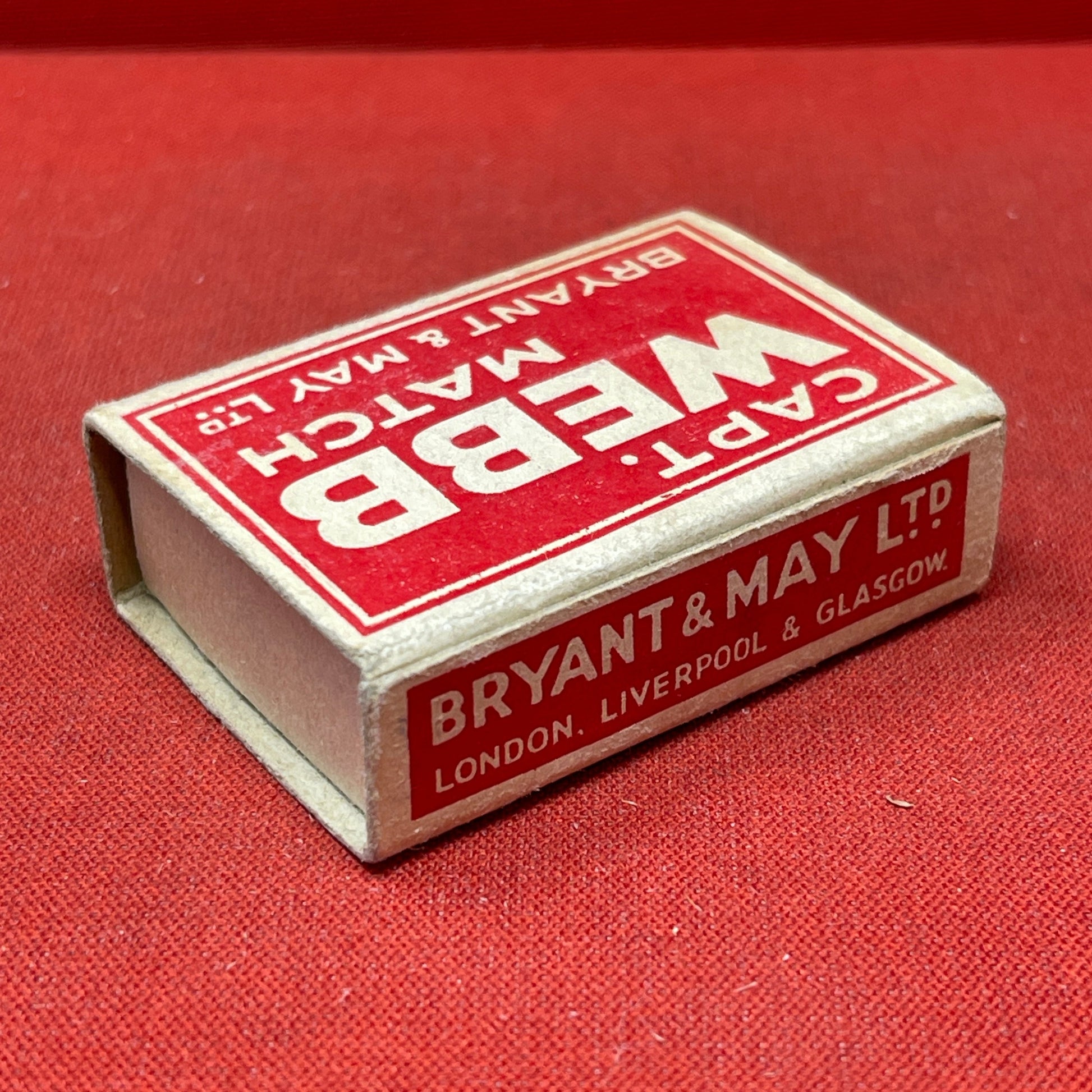 Original 'Captain Webb' matchbox