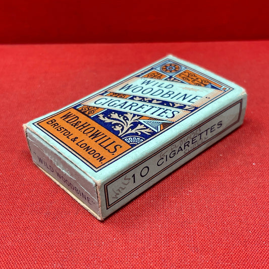 Empty Box of Wild Woodbine Cigarettes