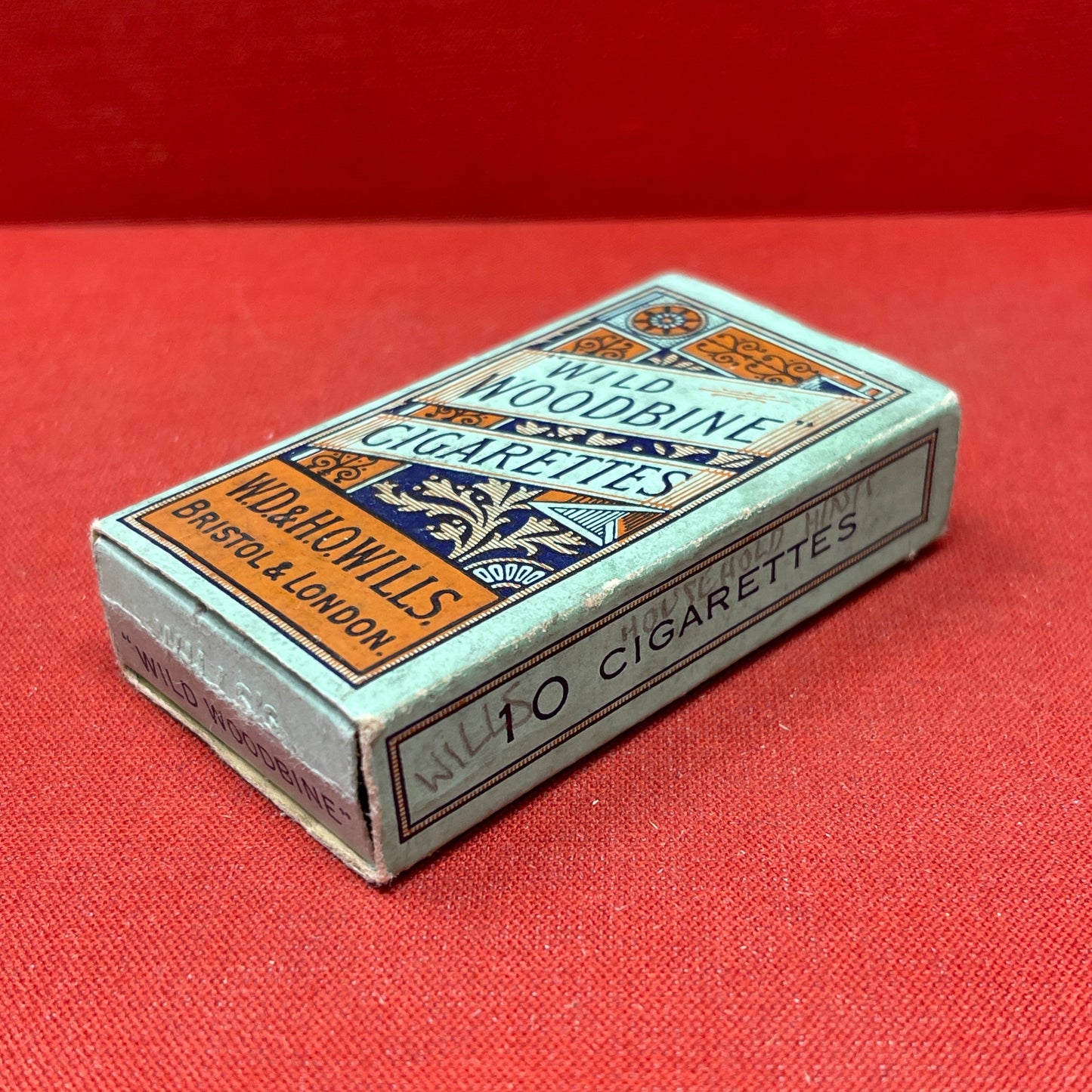 Empty Box of Wild Woodbine Cigarettes