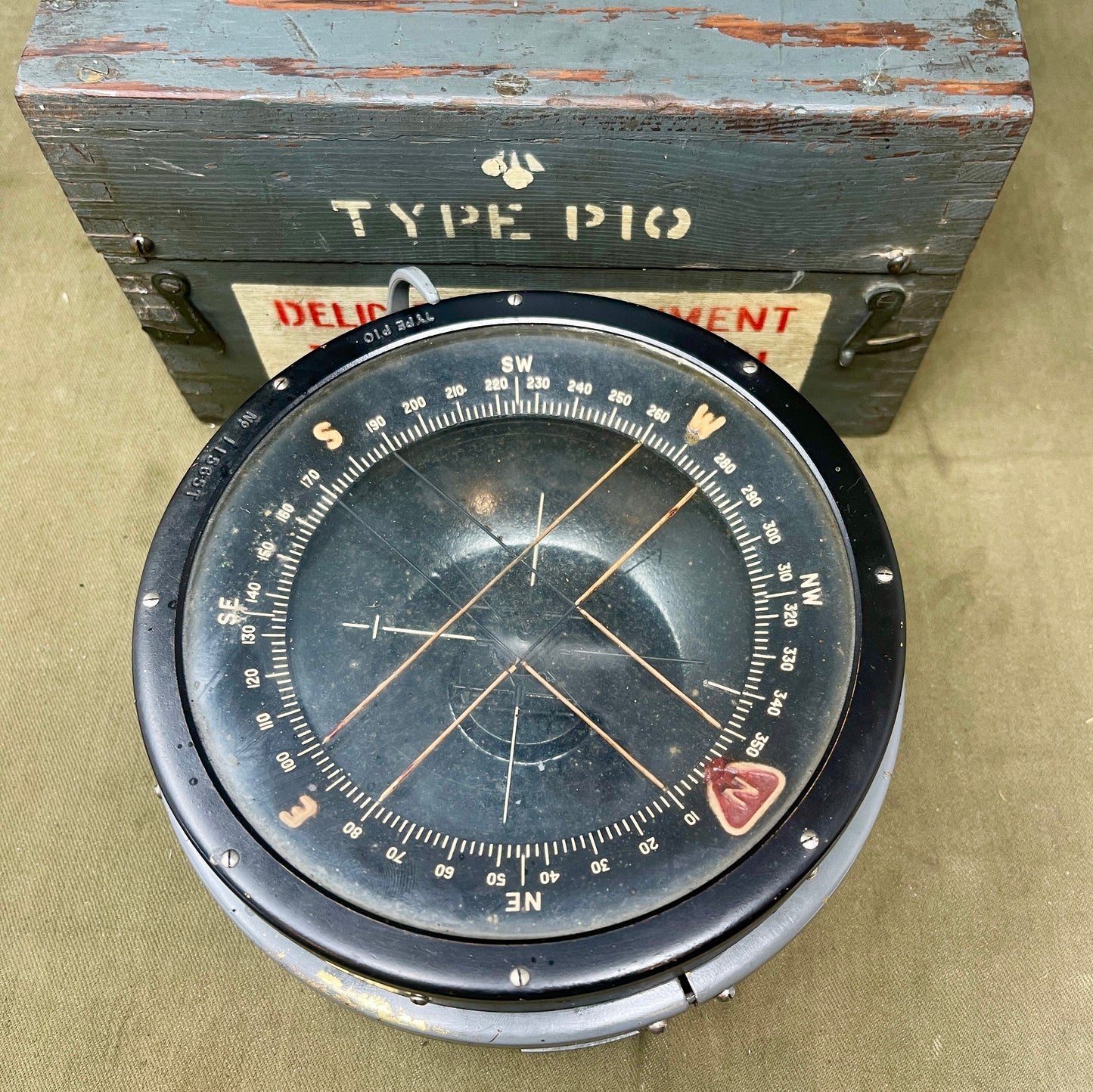 Royal Air Force RAF Compass, Navigational, Type P10 RAF Ref 11565T