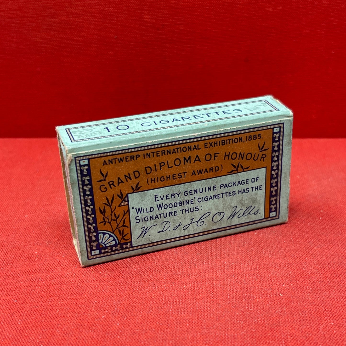 Empty Box of Wild Woodbine Cigarettes