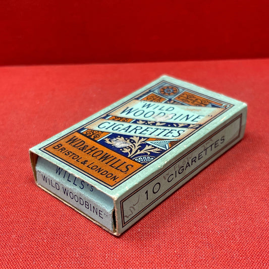 Empty Box of Wild Woodbine Cigarettes