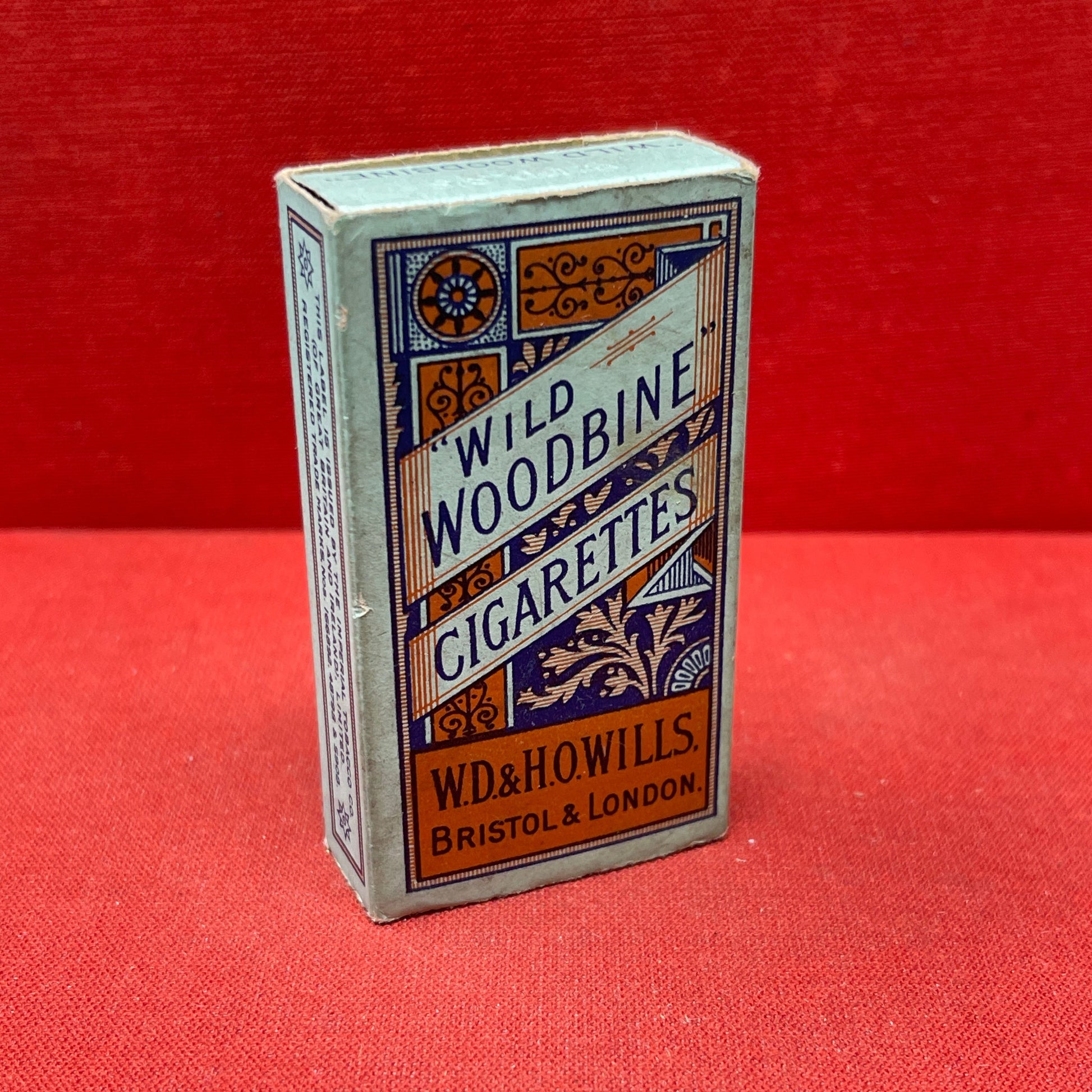 Empty Box of Wild Woodbine Cigarettes